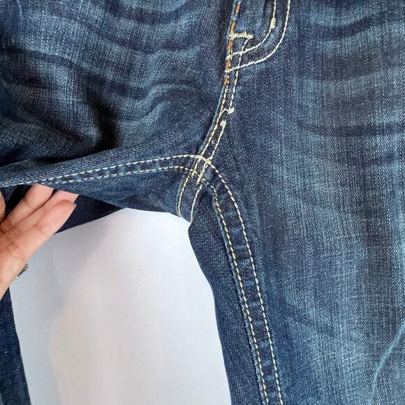MISS ME JEANS Women's Y2K Mid Rise Boot Cut JP4896K-3 Dark Wash Size 28 - Picture 5 of 9